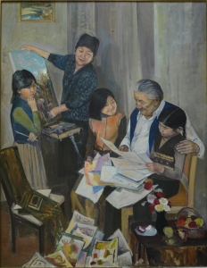 А. Исмаилов с внучками